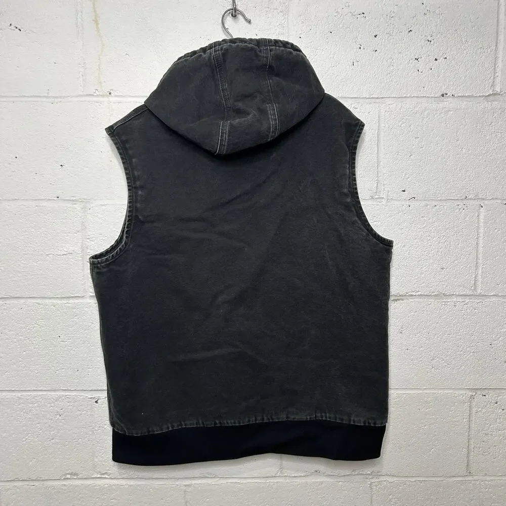 Y2K Carhartt Quilted Hooded Vest “Black” 100121-001 - Picture 2 of 11